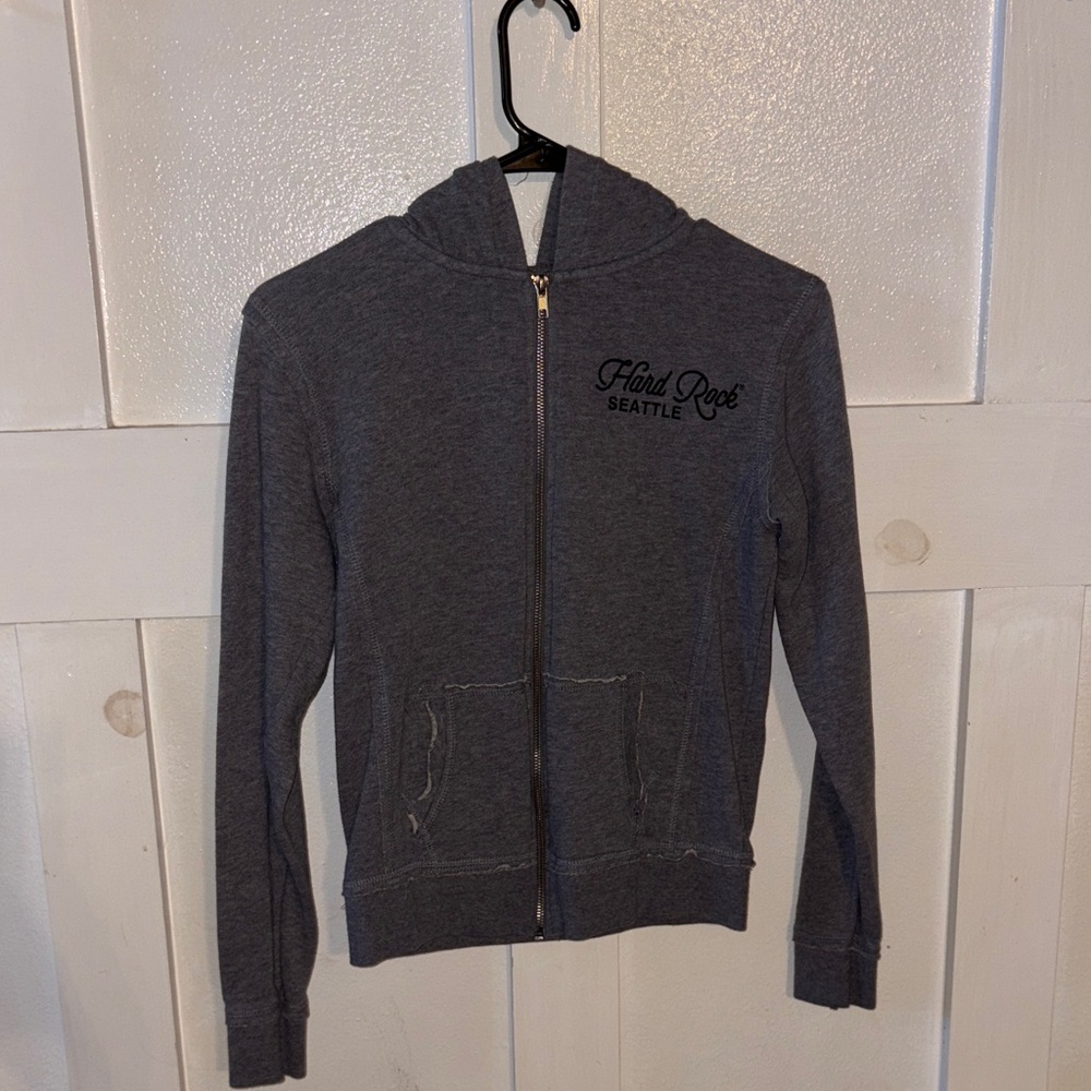 Hard Rock Cafe Charcoal Zip-Up Hoodie